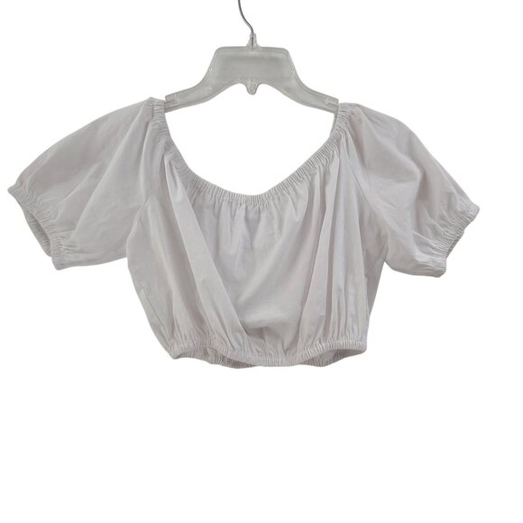 Millie Mackintosh Pitusa NWT Women's Pullover Top White Size L embordary detail - Picture 4 of 7